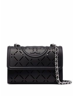 Fleming diamond perforated shoulder bag