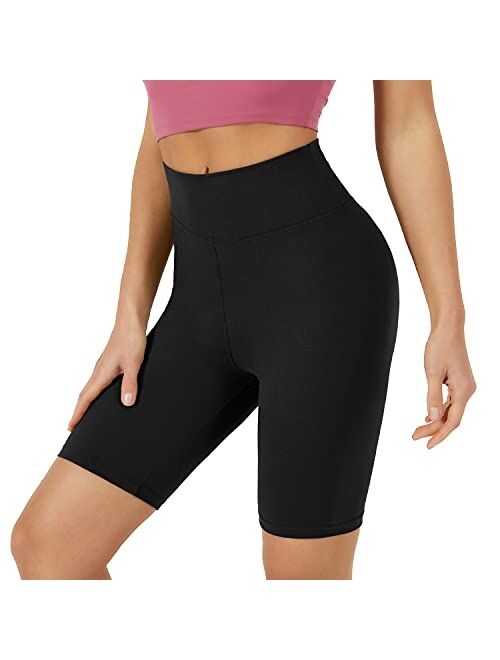 VALANDY Biker Shorts for Women High Waisted Workout Shorts for Women Yoga Pants 8" Soft Opaque