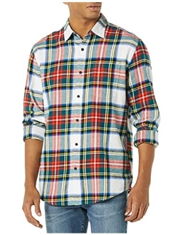 Men's Regular-fit Long-Sleeve Flannel Shirt