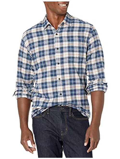 Amazon Essentials Men's Regular-fit Long-Sleeve Flannel Shirt