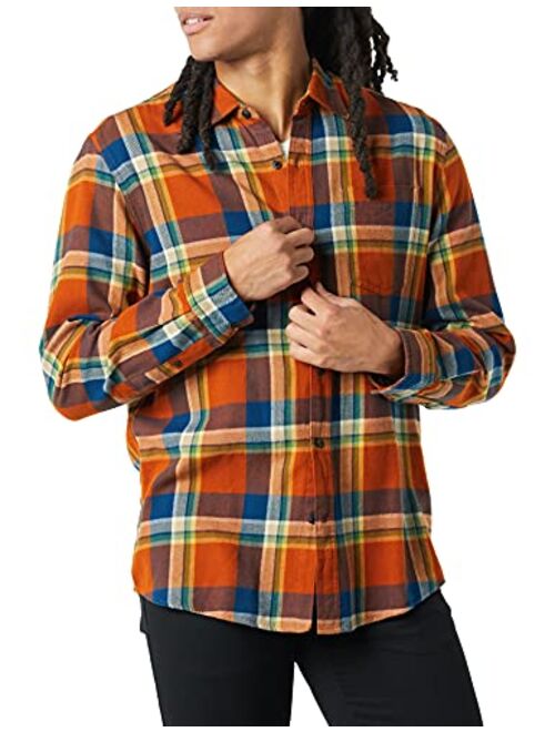 Amazon Essentials Men's Regular-fit Long-Sleeve Flannel Shirt