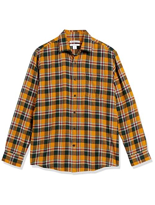 Amazon Essentials Men's Regular-fit Long-Sleeve Flannel Shirt