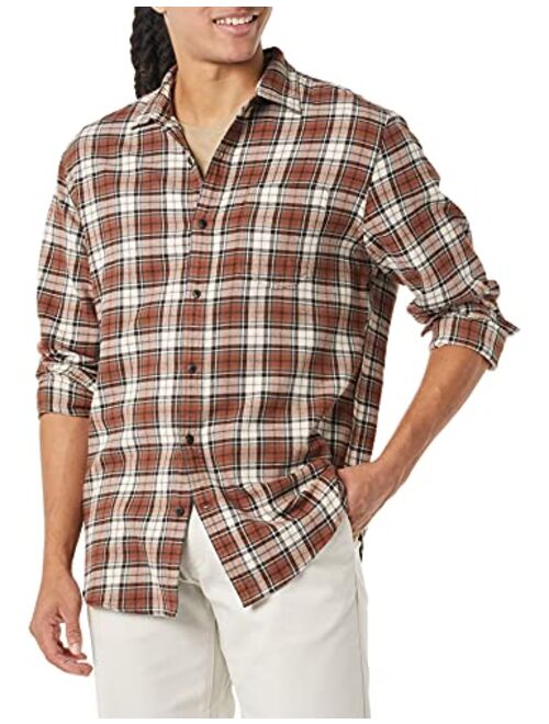 Amazon Essentials Men's Regular-fit Long-Sleeve Flannel Shirt