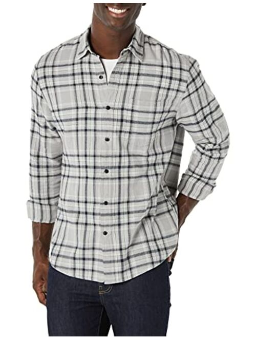 Amazon Essentials Men's Regular-fit Long-Sleeve Flannel Shirt