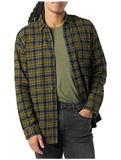 Amazon Essentials Men's Regular-fit Long-Sleeve Flannel Shirt