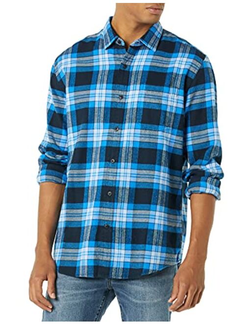 Amazon Essentials Men's Regular-fit Long-Sleeve Flannel Shirt