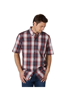 Authentics Men's Short Sleeve Classic Plaid Shirt