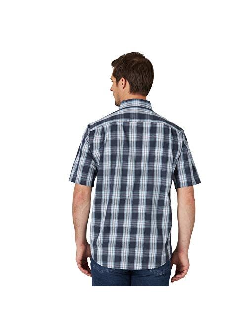 Wrangler Authentics Men's Short Sleeve Classic Plaid Shirt