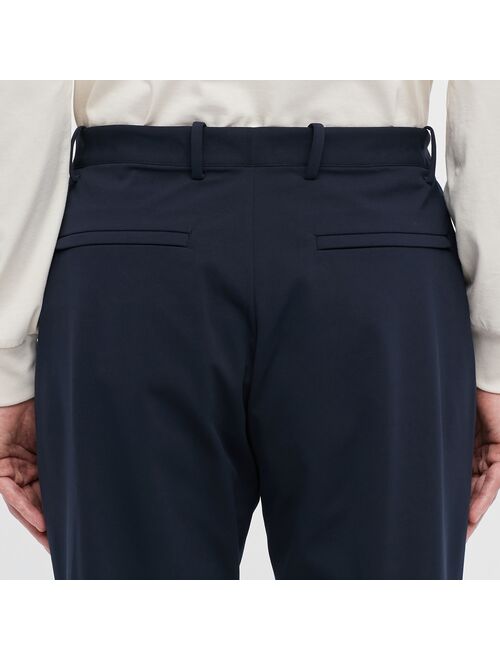 UNIQLO Polyester Solid Tapered Smart Ankle Pants