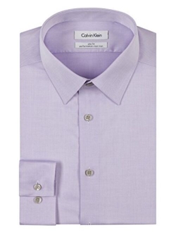 Men's Dress Shirt Slim Fit Non-iron Herringbone