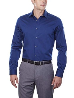 Men's Dress Shirt Slim Fit Non-iron Herringbone