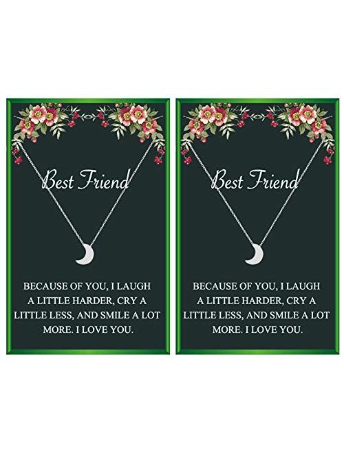 Your Always Charm Best Friend Necklaces for 2 Girls Bff Necklace for 2 MatchingNecklaces for Best Friends Star Moon FriendshipNecklace for Women