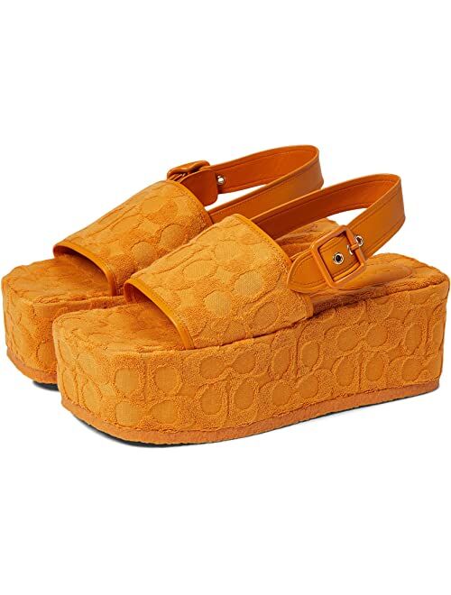 COACH Noelle Terry Cloth Sandal