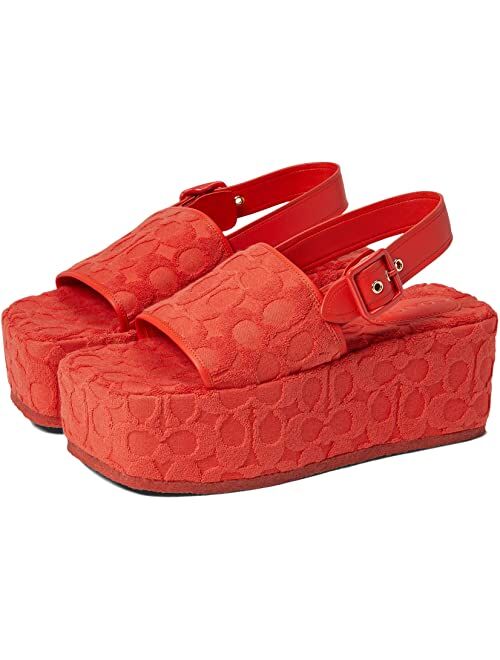 COACH Noelle Terry Cloth Sandal