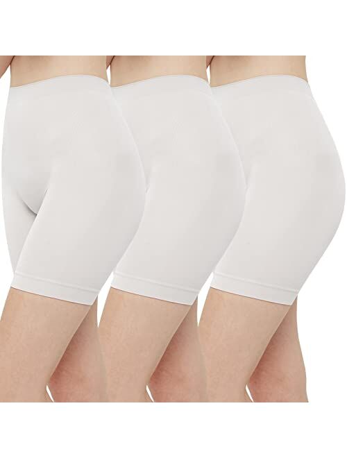 INNERSY Women's Slip Shorts for Under Dresses High Waisted Summer Shorts 3-Pack