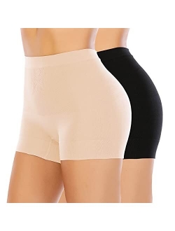 Seamless Shaping Boyshorts Panties for Women Tummy Control Shapewear Under Dress Slip Shorts Underwear