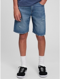 Teen '90s Loose Denim Shorts with Washwell