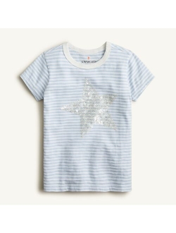 Girls' sequin graphic T-shirt