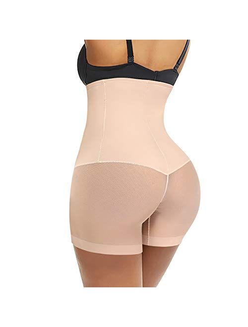 Werena Tummy Control Shapewear Shorts for Women High Waisted Body Shaper Panties Slip Shorts Under Dresses Thigh Slimmer