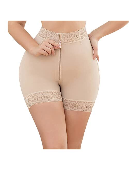 Kellylee Shapewear for Women Tummy Control High Waisted Butt Lifter Panties Compression Shorts Postpartum Underwear Boyshorts