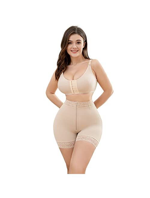 Kellylee Shapewear for Women Tummy Control High Waisted Butt Lifter Panties Compression Shorts Postpartum Underwear Boyshorts