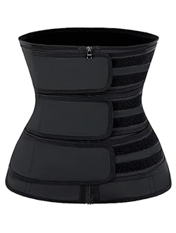 YIANNA Waist Trainer for Women Latex Underbust JSculpt Double Training Belt Workout Sport Girdle