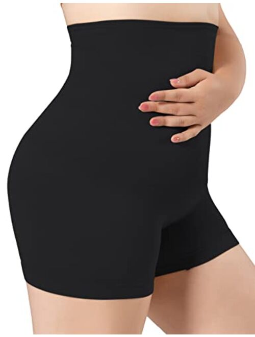 ATTLADY Shapewear Shorts for Women Tummy Control Boyshorts High Waisted Body Shaper Shorts Thigh Slimmer(S-4XL)