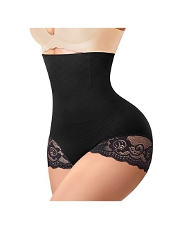 ZOPEUSI Shapewear Panties for Women Tummy Control Lace Butt Lifter High Waist Trainer Corset Slimming Body Shaper Shorts