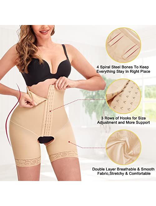 HAENPISY Women Butt Lifter Padded Shapewear Pads Hip Enhancer Tummy Control Panties High-waisted Body Shaper Underwear