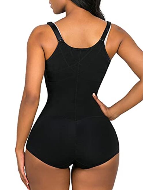 SHAPERX Shapewear for Women Tummy Control fajas colombianas Butt Lifter Body Shaper Front Hooks