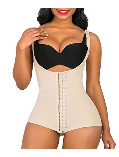 SHAPERX Shapewear for Women Tummy Control fajas colombianas Butt Lifter Body Shaper Front Hooks