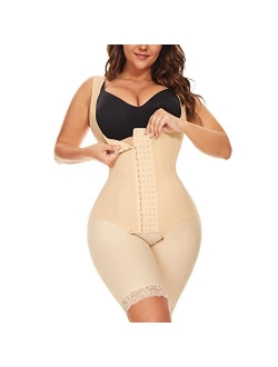 Chaierfei Fajas Colombianas Shapewear for Women Full Body Shaper PostPartum Waist Trainer Tummy Control Bodysuit