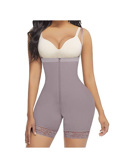 FeelinGirl Shapewear for Women Tummy Control Body Shaper Butt Lifter Faja Thigh Shaper Plus Size Waist Trainer