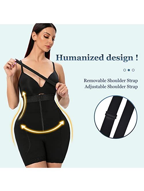 EESIM High Waist Body Shaper Butt Lifter Shapewear for Women Tummy Control Faja Waist Slimmer Hip Padded Enhancer Panties