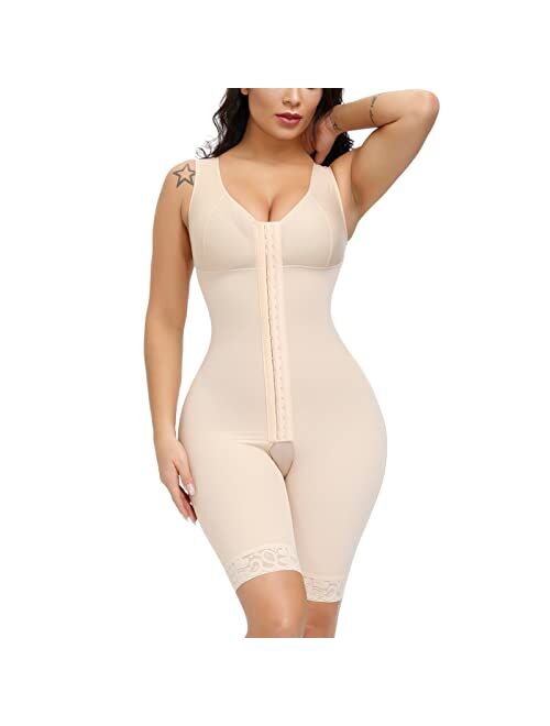 SPARSHINE Shapewear for Women Tummy Control Fajas Colombianas Full Body Shaper Waist Trainer Bodysuit