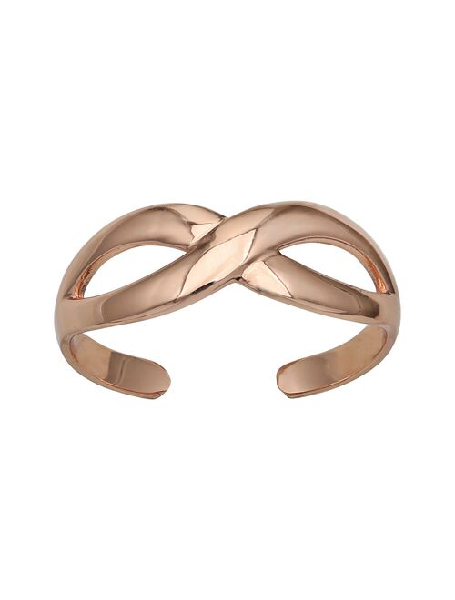 PRIMROSE Sterling Silver Infinity Band Toe Ring