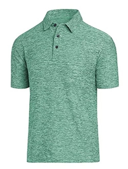 COVISS Men's Dry Fit Golf Polo Shirt