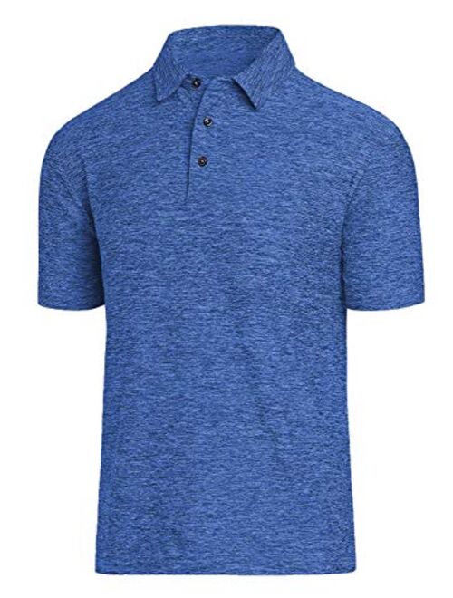 COVISS Men's Dry Fit Golf Polo Shirt