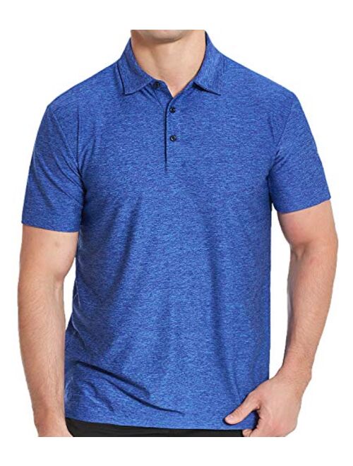 COVISS Men's Dry Fit Golf Polo Shirt