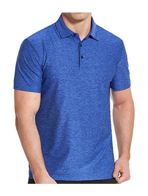 COVISS Men's Dry Fit Golf Polo Shirt