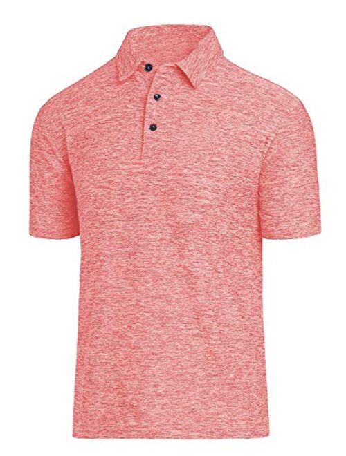 COVISS Men's Dry Fit Golf Polo Shirt