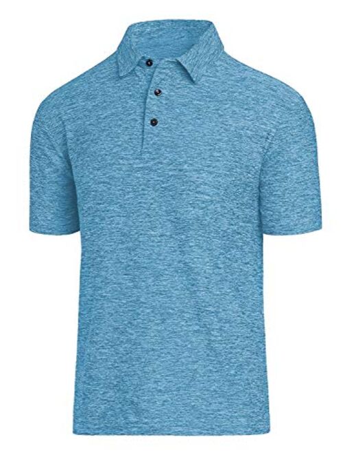 COVISS Men's Dry Fit Golf Polo Shirt