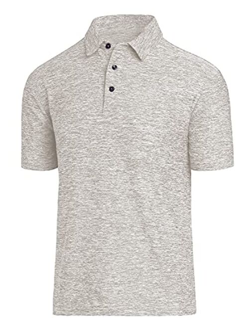 COVISS Men's Dry Fit Golf Polo Shirt