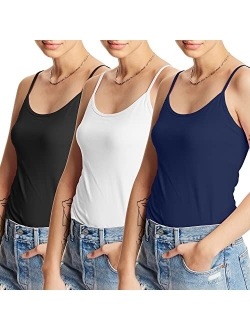 Stretch Cotton Cami with Built-in Shelf Bra