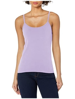 Stretch Cotton Cami with Built-in Shelf Bra