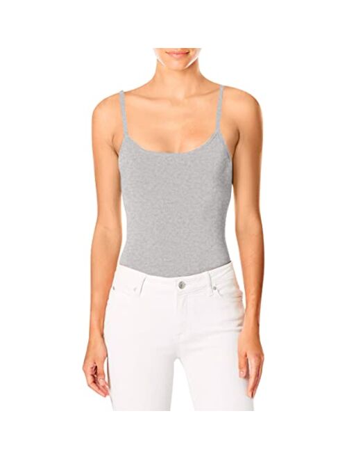 Hanes Stretch Cotton Cami with Built-in Shelf Bra