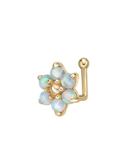 Lila Moon 14k Gold Flower Nose Ring