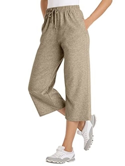 Women's Plus Size Sport Knit Capri Pant