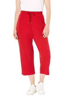 Women's Plus Size Sport Knit Capri Pant