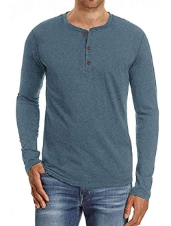 Sailwind Mens Henley Short/Long Sleeve T-Shirt Cotton Casual Shirt